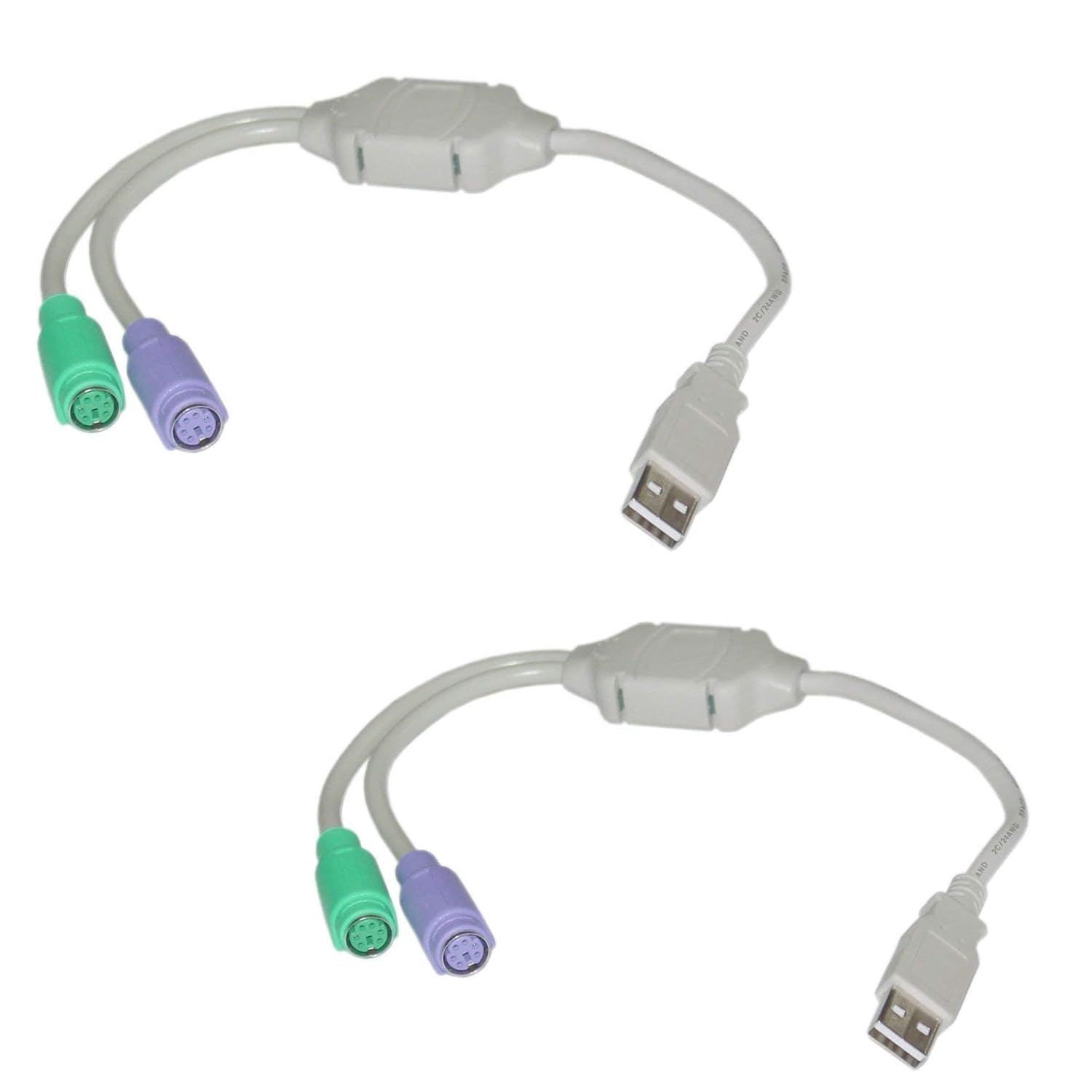ATEVON PS2 to USB Active Adapter (White, Multicolor) | USB Type-A Male to PS/2 6-Pin Female Converter | Keyboard & Mouse Adapter for PC, Laptop, Desktop – Plug & Play Connector - Pack of 1-picture-17