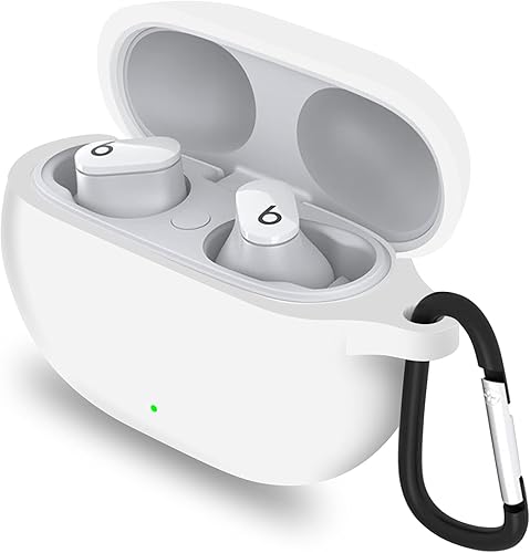 JDHDL Funda de silicona para Beats Studio Buds, funda protectora impermeable que absorbe los golpes con llavero para auriculares inalámbricos