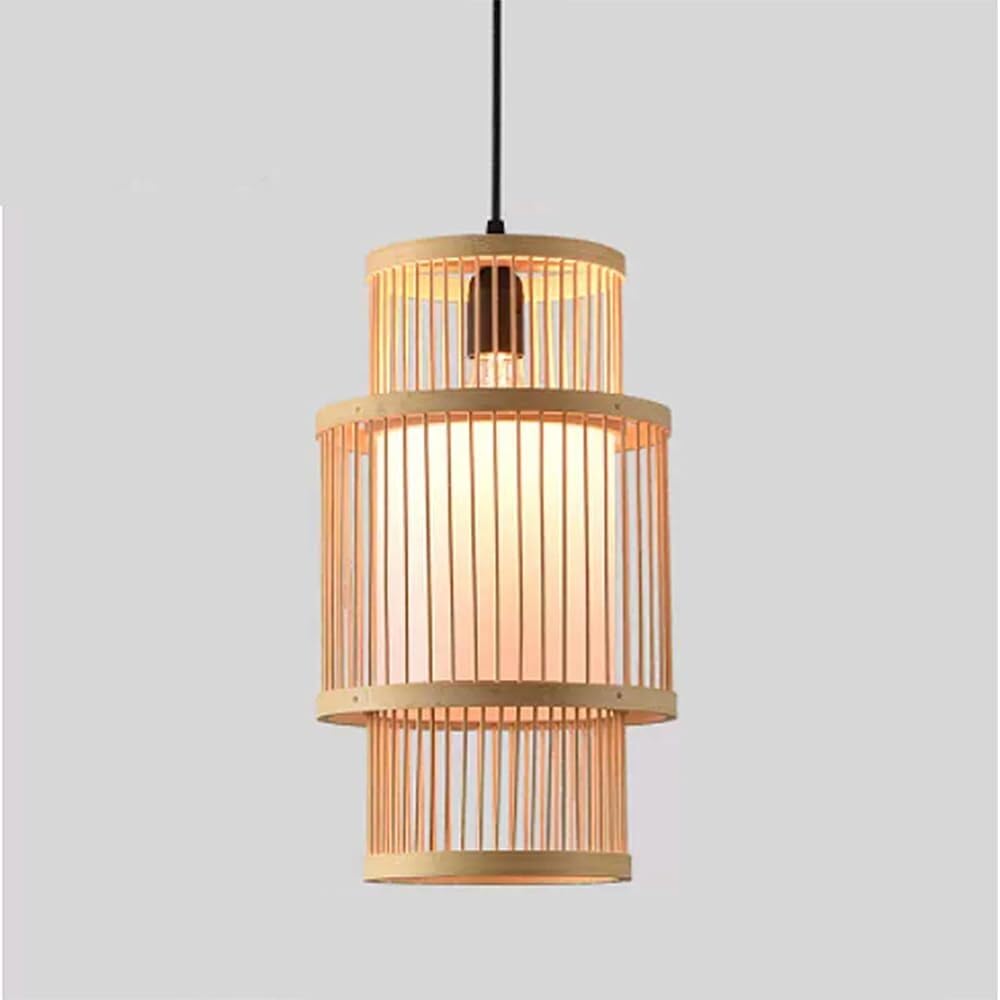 TONFON Wabi-Sabi Hallway Chandelier Bamboo Hanging Lamp