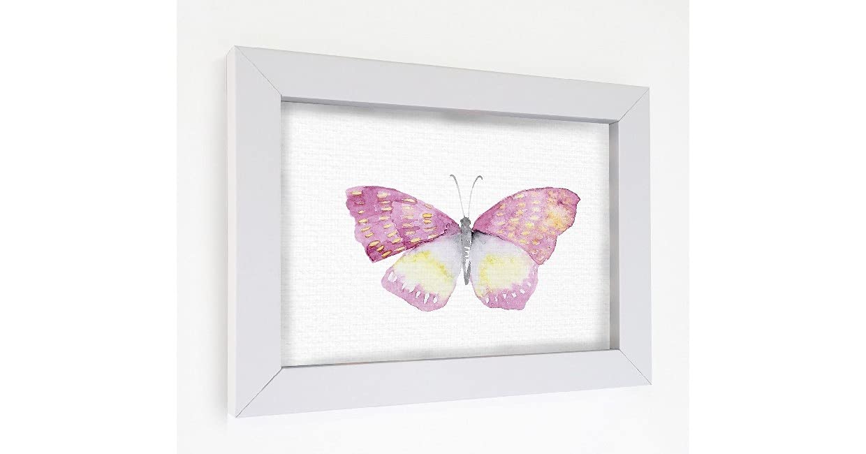 Tableau avec cadre Homemania papillon multicolore 40x30cm pour salon