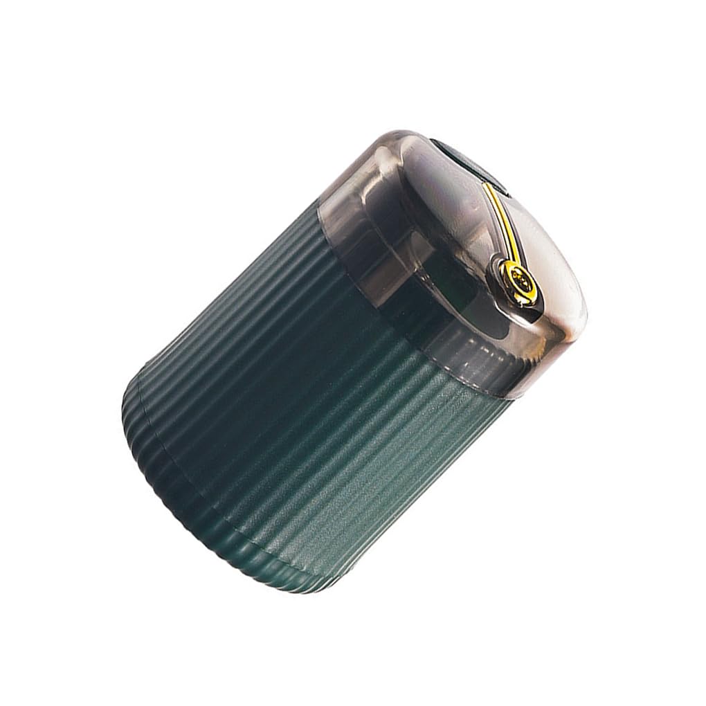 Zymoplas Green Toothpick Holder Stick Dispenser Smooth No Burrs Decorative Attractive Automatic Space Saving Toothpicks Pot