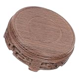 Utilisation polyvalente : idéal pour les services à thé, les vases ou les lampes, ce présentoir d’intérieur s’adapte à différents contextes, des cérémonies du thé à la décoration intérieure. rehausseur décoratif rond en bois, plateau pour théière