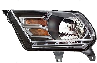 Halogen Headlight Assembly With Gray Trim Fits for Mustang GT for Boss 302 Left