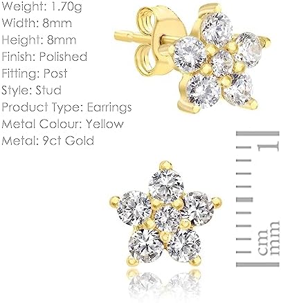 Aretes Cuadrados Oro Chapado Pendientes De Tachuela Cuadrada - Chapados En Oro 14k, Con Circonitas Cúbicas Amarillas Canario, Estilo Princesa Pendientes Tachuela Cz Amarillo