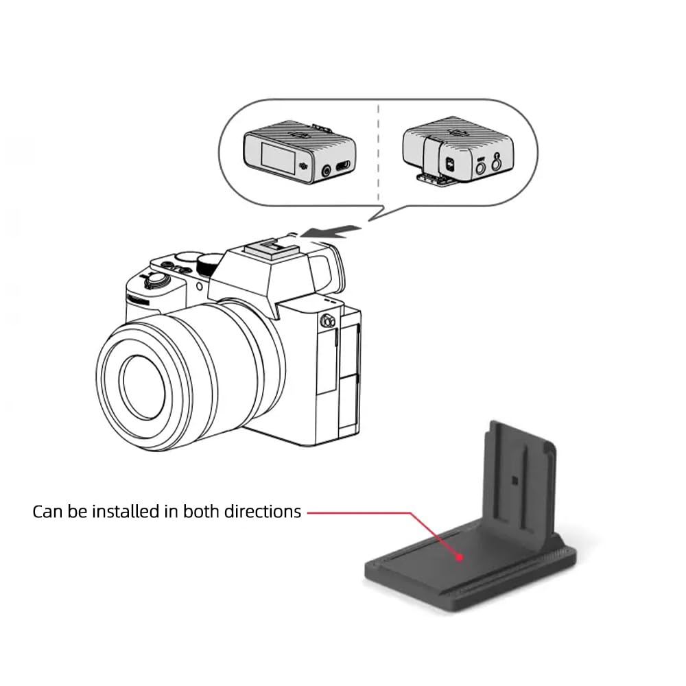 YueLi DJI Mic 2 Blitzschuh-Adapter – Für Sony Kameras Mit MI-Anschluss, Digitales Audio & Stromversorgung