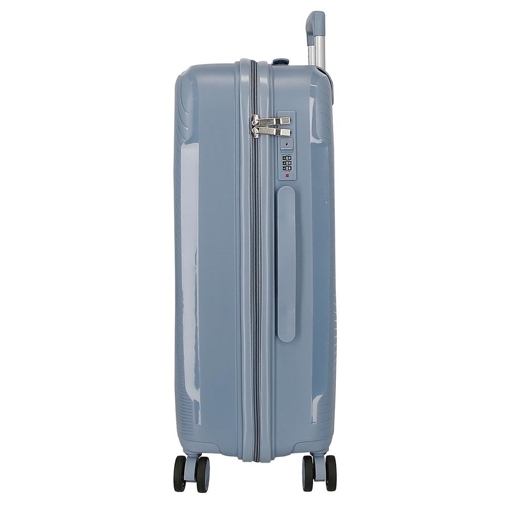 Roll Road Orbit Walizka Duża Niebieski 48x75x28 cm Twardy 4 kg Zacisk TSA Polipropylen 4 kg 88,8L, Niebieski, Talla única, Duża walizka