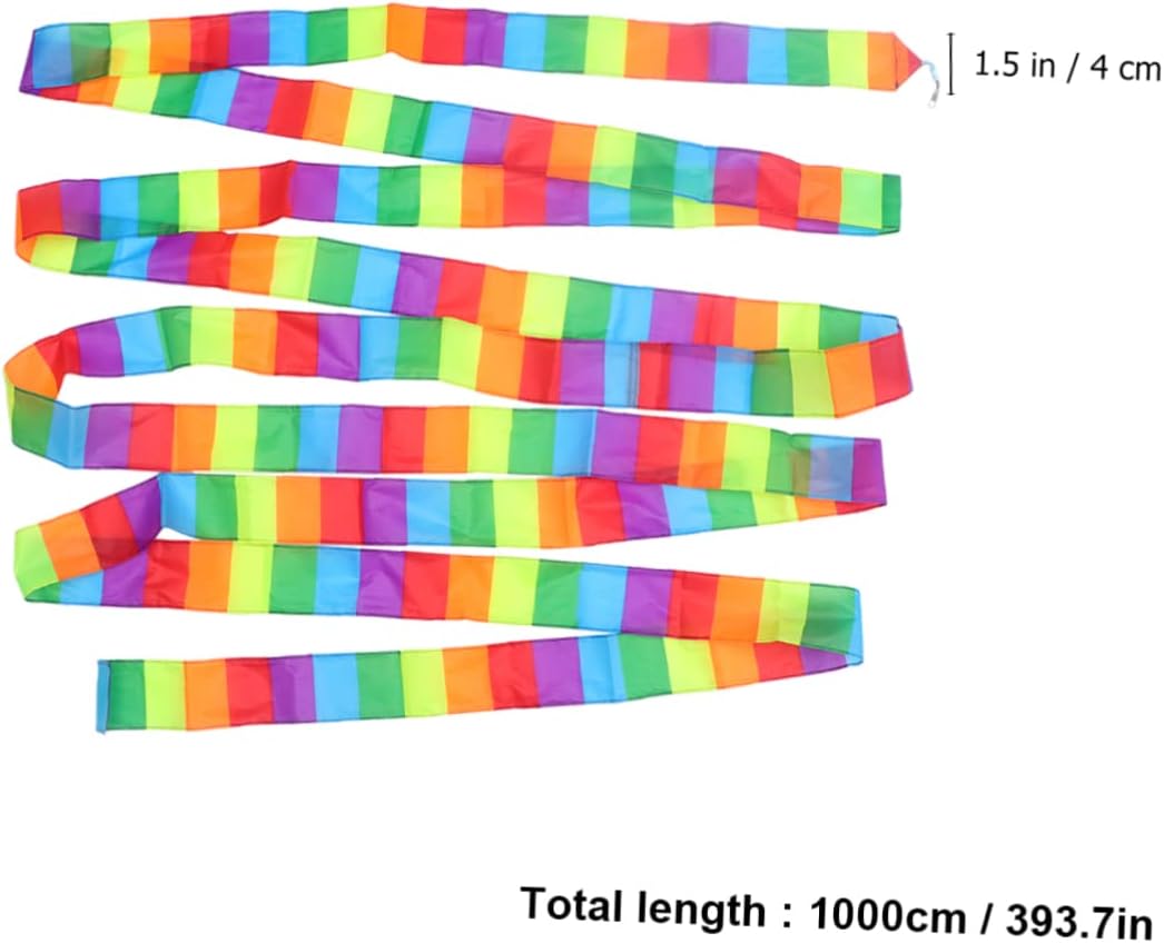 10m Giant Kite Tail Streamer Bulk for DIY Flying Rainbow Twirler Stick
