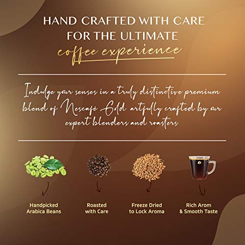 Image of Nescafe Gold Blend Rich and Smooth Solube Instant Coffee Powder - 200 g Glass jar with Premium Ceramic Mug Free