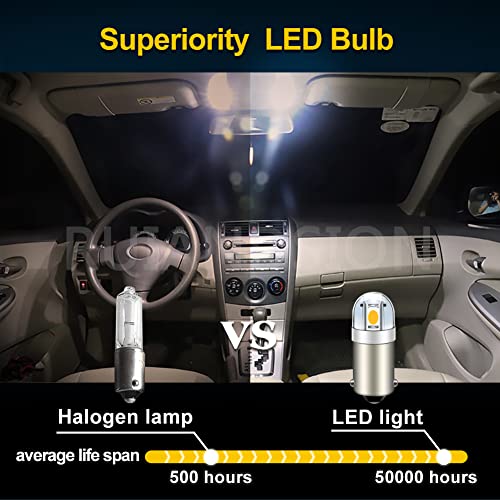 Ruiandsion 6V Warm White BA9S LED Bulb 4-Pack miniatura 6