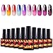 Produktbild Saint-Acior 10 Farben Thermo Nagellack Gellack UV Farben Thermolack Gelnägel Farblacken LED Lacken