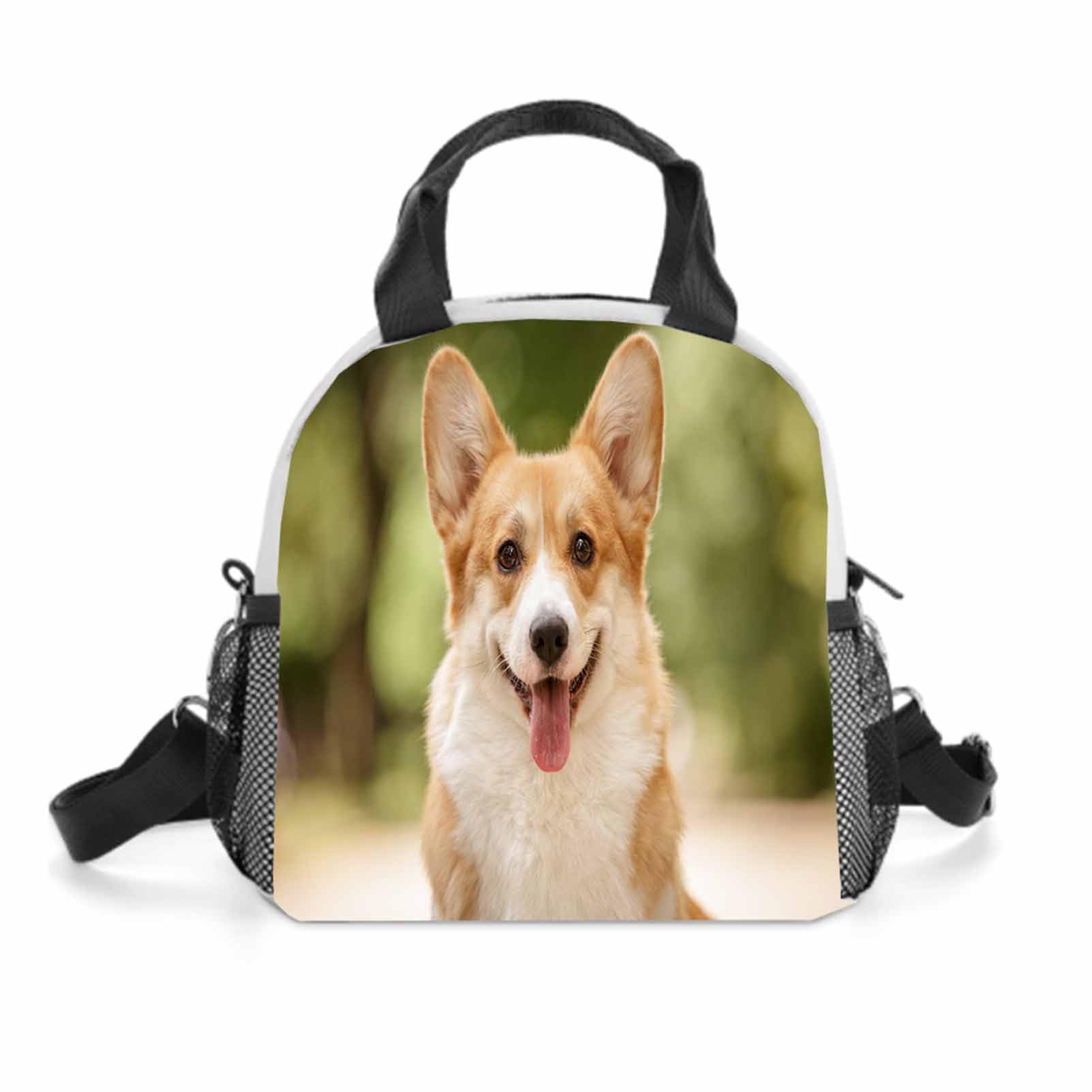 保冷保温お弁当袋 大き目ランチバッグ ブリティッシュコーギー