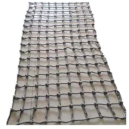 Automotive Cargo Nets Outdoor Rock Equipment Rope Ladder Swing Sets Nylon Structures Giant Heavy Duty Large Mesh 10cm Dia 8mm Cargo Net Safety Net Children Outdoor Climbing Net