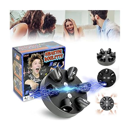 Shock Roulette Party Game - 2023 Newest Shock Roulette Game Home Lie Detector Test Machine Real, Amazing Polygraph Machine, Interesting Finger Shock Roulette Electric Shock Game for Family Party (1PC)