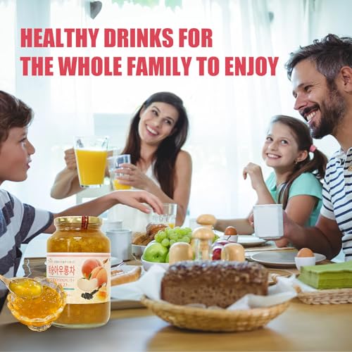Apexy Korean Honey Peach Oolong Tea &ndash; Made with Real Fruit, No Artificial Colors &ndash; Premium Drink Base, Smoothies, Desserts, Cocktails, Yogurt, Spreads Made in KOREA 35.27oz (1kg). (Peach Oolong Tea)
