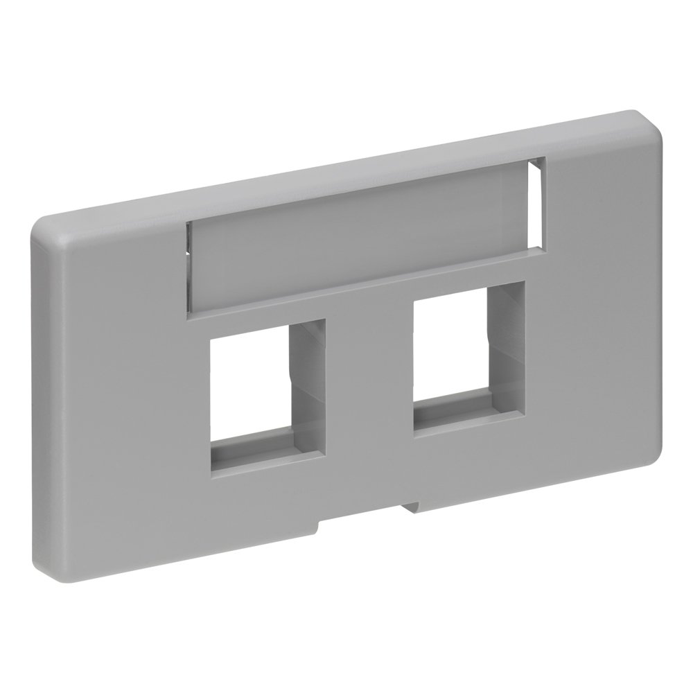 Amazon.com: Leviton 2-Port QuickPort Modular Furniture Faceplate