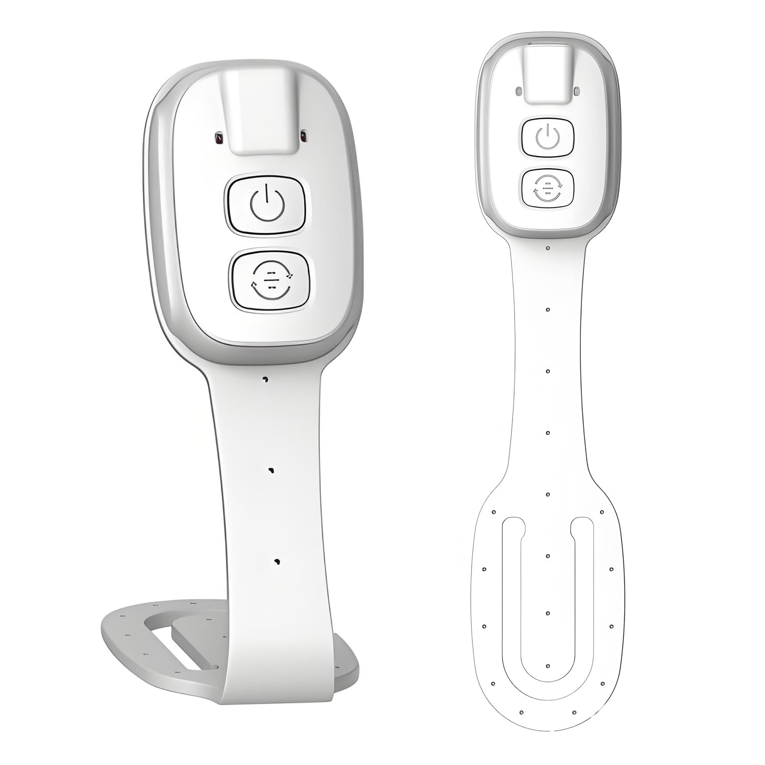 Qumox Rechargeable LED Clip-On Reading Light with 7 LEDs, Adjustable Brightness, 3 Color Temperatures, Compact and Portable Book Light for Travel and Bedtime Reading, White