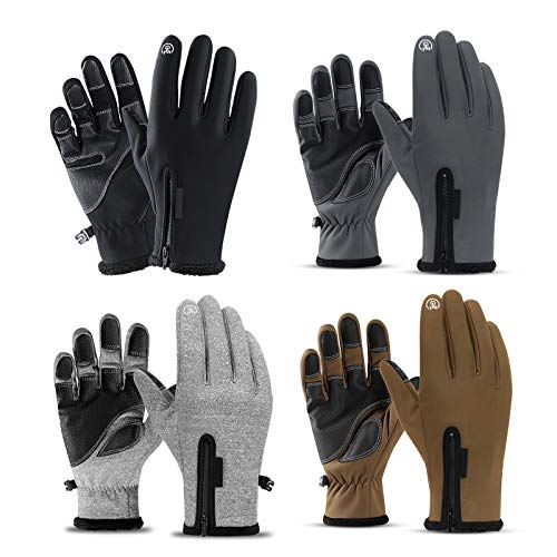pedkit Luvas quentes de inverno Velo à prova de vento e tela sensível ao toque à prova d'água espor