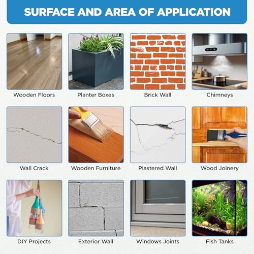 Image of Clear Waterproofing 4L Transparent Glue for Roof Leakage Crack Seal Agent Roof Water Leakage Solution Waterproof Glue Waterproofing for Wall, Tile and Pipes with brush