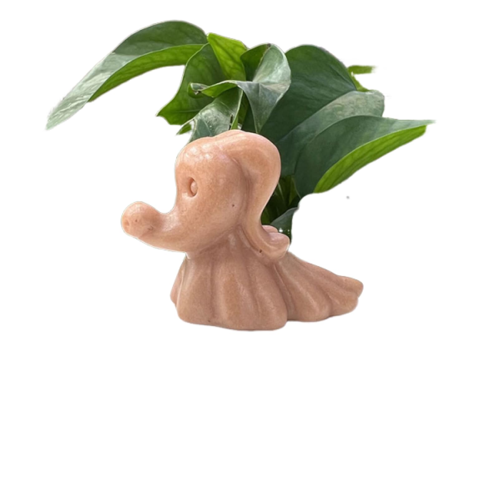CYLRWSR Crystal Figurines Ghost Dog Statue- Handcrafted Sculpture Decoration Haunting Design Sculpture Ornament,Rouge Jade