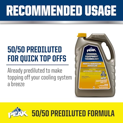 PEAK OET Yellow 50/50 Coolant