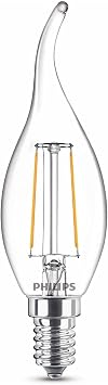 Philips LED classic 25W BA35 E14 WW CL Non-Dimmable Yellow Light Filament Bulb