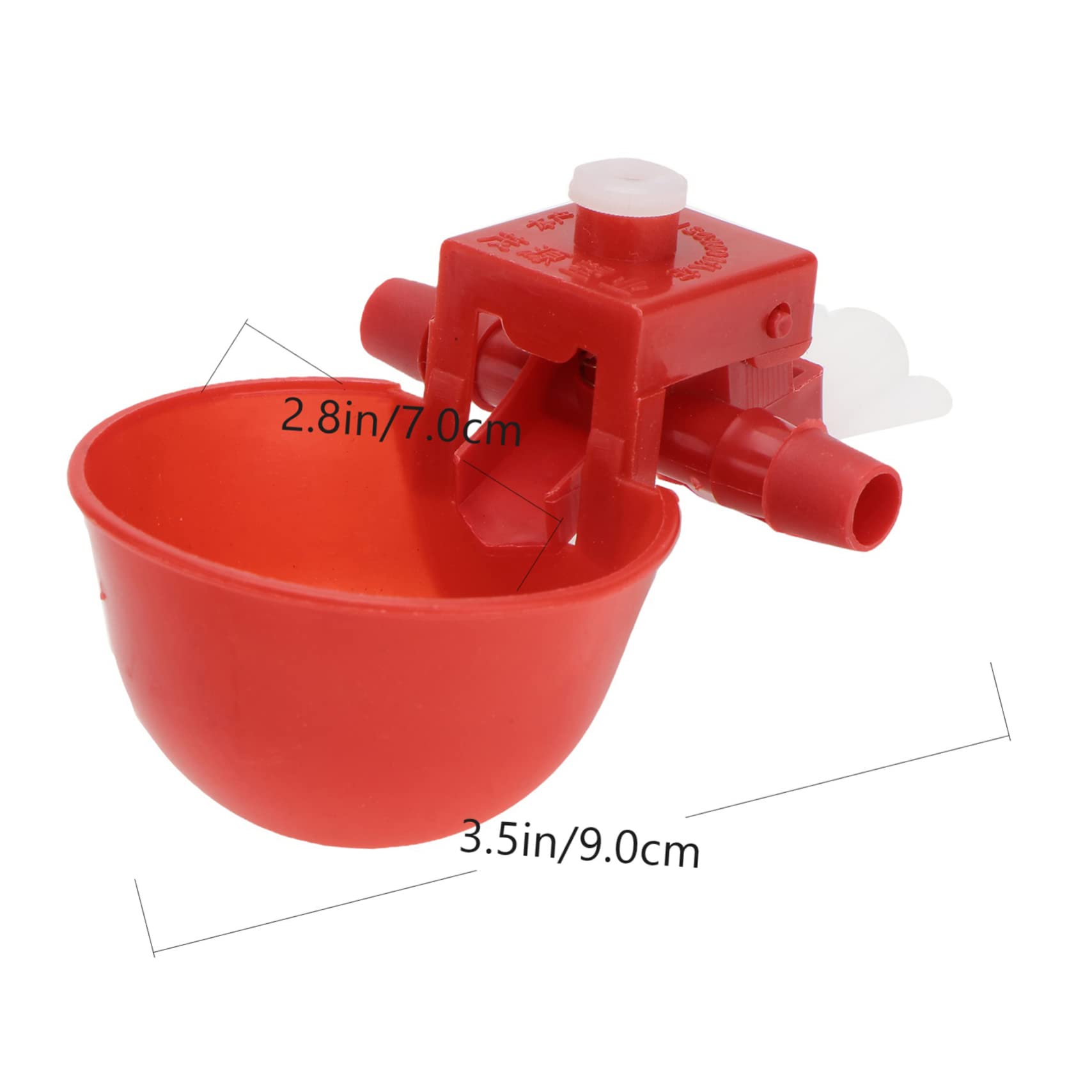 Bebedero Automático para Pollos y Palomas Rojo de Abs Ajuste de Agua Fácil y Seguro para Granjas Avícolas y Uso Doméstico Color Aleatorio