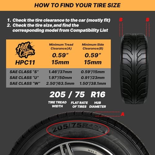 HILLCLYM CAM Tightener Snow Chains