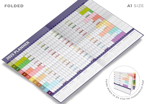 2027 Wall Planner A1 Full Year to View - Large 84cm x 59cm Calendar Foldable to A4 - Ideal for Home, Office, School & Planning (Rainbow) - Cosy Home Interiors 2027 Wall Planner A1 Full Year to View - Large 84cm x 59cm Calendar Foldable to A4 - Ideal for Home, Office, School & Planning (Rainbow) - Image 9