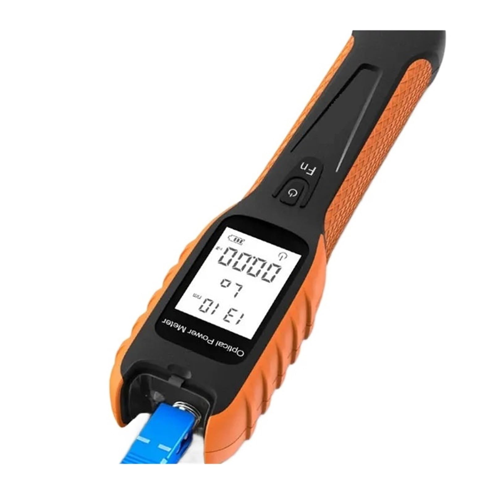Medidor de potencia óptico, V batería recargable Mini OPM Ciclismo Fibra Óptica Medidor de potencia PON Puntero de alta potencia FC/SC/ST Herramientas de comprobación de cables (G1110-70 a 10dBm)