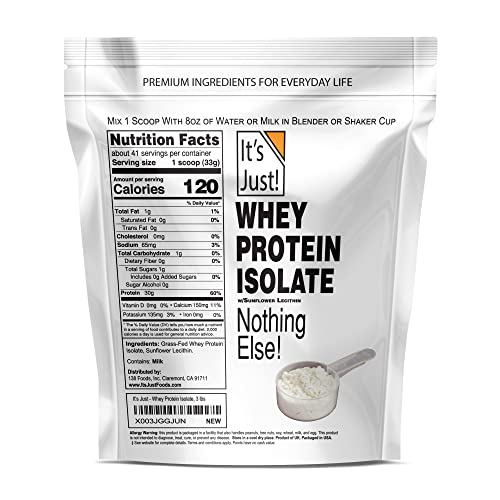 Premium Grass-Fed Whey Protein Isolate (3 Pound)