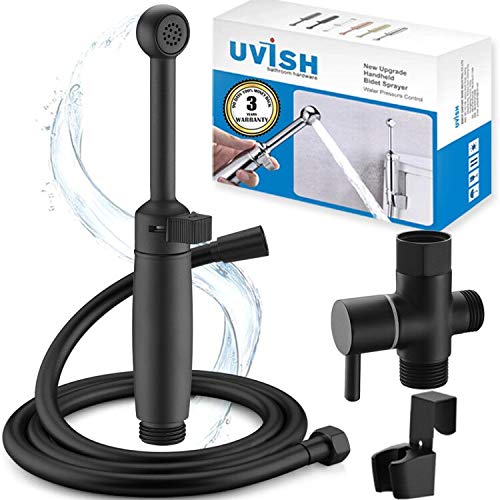 Bidet Sprayer for Toilet Uvish Handheld Bidet for Toilet Bidet Spray Shatafa Bathroom Toilet Bidet Shower Cloth Diaper Sprayer Adjustable Water Pressure Control Brass Jet Spray for Toilet Seat