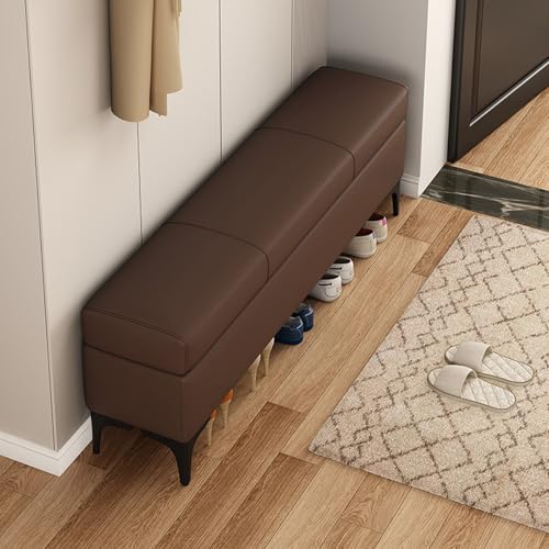 Tabouret de rangement d'entrée pour se chausser confortablement