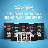 Tales & Tails® - Nassfutter für Hunde aus 100% isländischer Forelle | Getreidefreies Hundefutter, Natürlich, Nährstoffreich, Zuckerfrei | Hundenassfutter „’Ne schnelle Forelle“ | 8X 100g