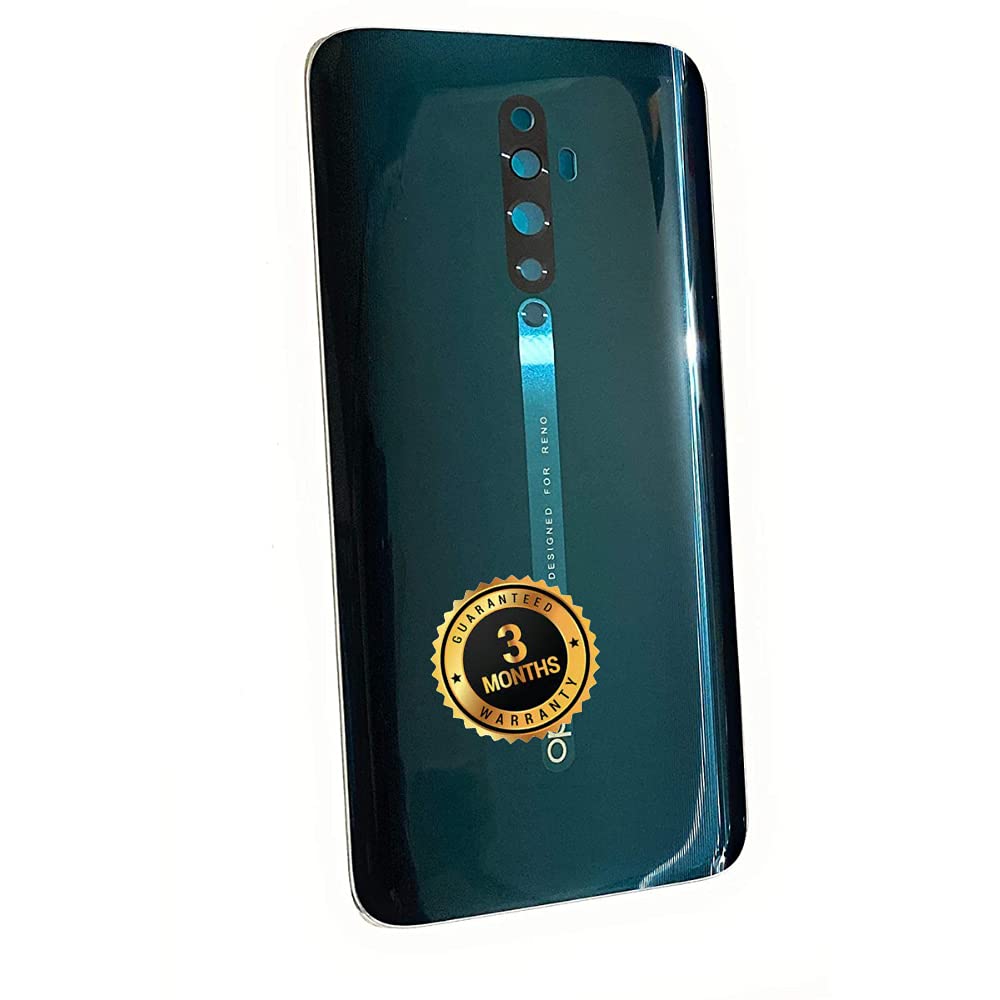 IARYZ ORIGINAL Back Panel and Replacement Battery Back Door Glass Panel with Logo Compatible for Oppo Reno 2F {Green} (with Logo) (Check Model Properly)