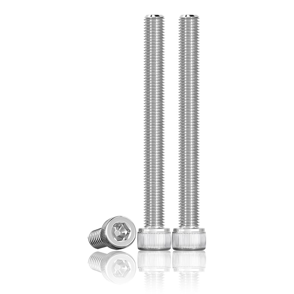 Set di 180 viti M3 x 30, viti a testa cilindrica, viti a testa cilindrica, con esagono incassato, in acciaio inox A2 V2A, filettatura completa, viti a brugola con dado in acciaio inox