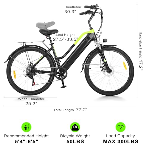 Image of ZNH Electric Bike for Adults, Peak 1000W Ebike 20 Mph & 80 Miles