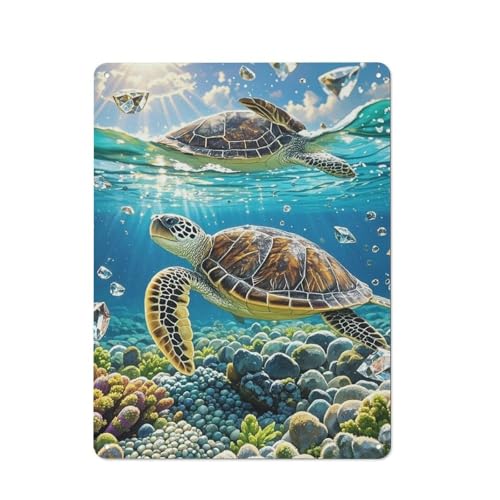 Affiches murales de tortues de mer pour décorer un restaurant vide