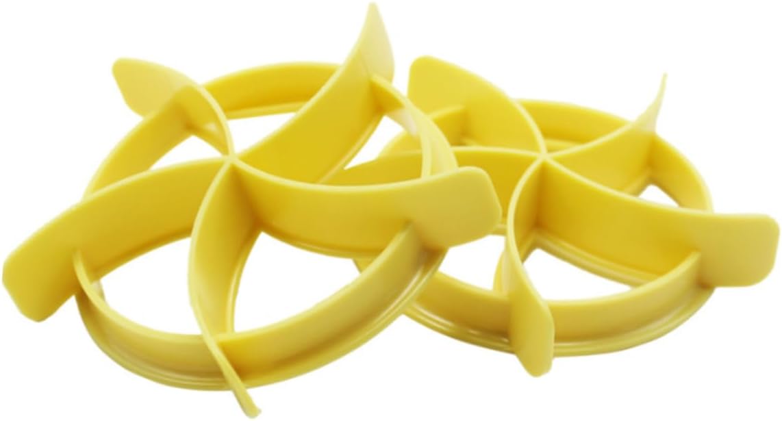 MAGICLULU 8pcs Press Molds for Baking Round Plastic Pastry Cutter for Homemade Bread and Cookie for Craft and Sugarcraft Non-sticky and Easy to