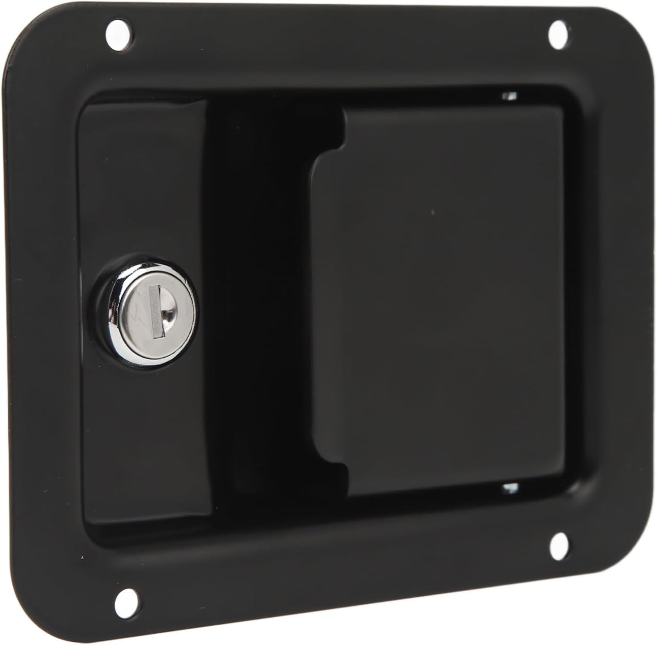 Trailer Paddle Door Lock, Toolbox Handle Rustproof Heavy Duty Wide Application Flush Mount Multipurpose for Trucks for Campers