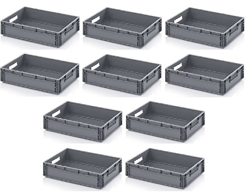 10 x Euro bandeja 60 x 40 x 12 Incluye ZOLLSTOCK "Juego de 10