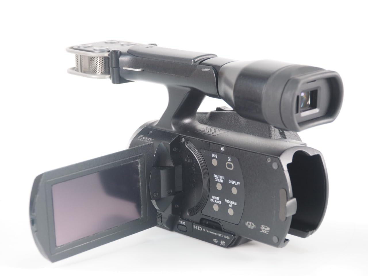 SONY NEX-VG30【レンズ交換式ビデオカメラ】 ソニー、電動ズームに対応したEマウントハンディカム「NEX-VG30