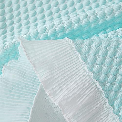 Housse de canapé d'été grand format tissu vert 180 x 340 cm - 4