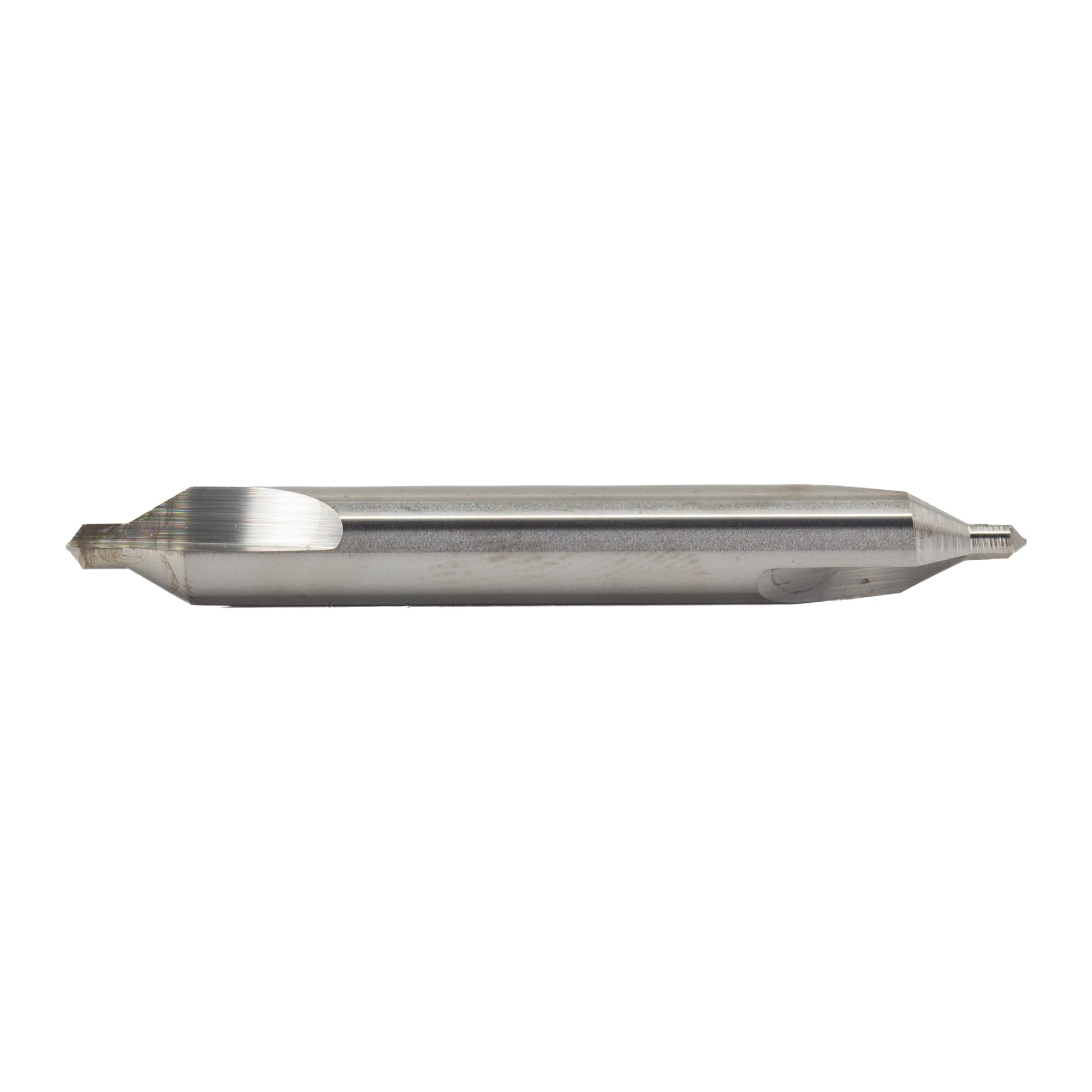 Drill America DMOCCD Series Foret combiné en carbure massif et fraise conique, finition non revêtue (brillante), tige ronde, flûte en spirale, taille #3, 2 longueurs (lot de 1) par Drill America
