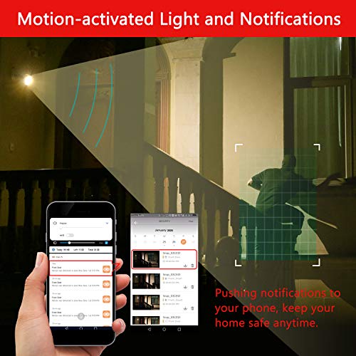Sengled Floodlight Camera With Motion Sensor Light, Outdoor Security Camera 1080P, Floodlight Security Camera Waterproof, Wifi Camera Outdoor Home Security, Night Vision 2-Way Talk, 2Nd Gen, 1Pk #TOP3