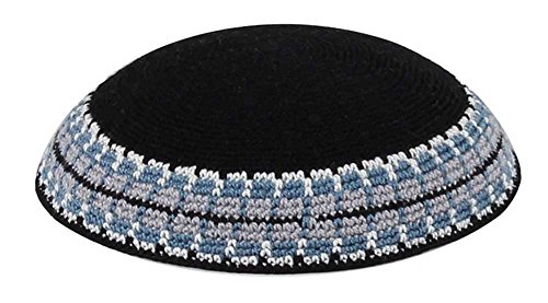 Image of Zion Judaica Quality Knit Kippahs Bulk Packs Knitted Kippot and Single Hand-Knit Kippas Kipa Clips Included