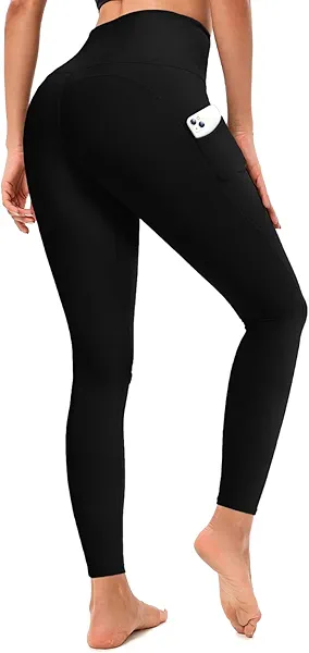 RONLIMO Leggings for Women, Upgraded High Waist Capri Yoga Leggings Workout Running Tummy with Pockets for Women