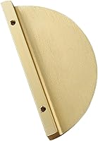 Vista 5 de CALIDAKA 4pcs 3.9inch Half Moon Drawer Pull Handles Dresser Pulls Cabinet Handle,Brushed Gold Semicircle Half Moon Dresser Drawer Knob Pull Handles