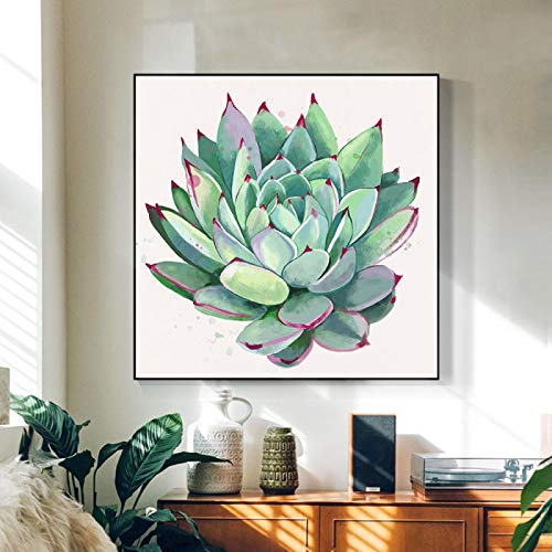 Affiches de paysage abstrait moderne fleurs vertes déco murale - 4