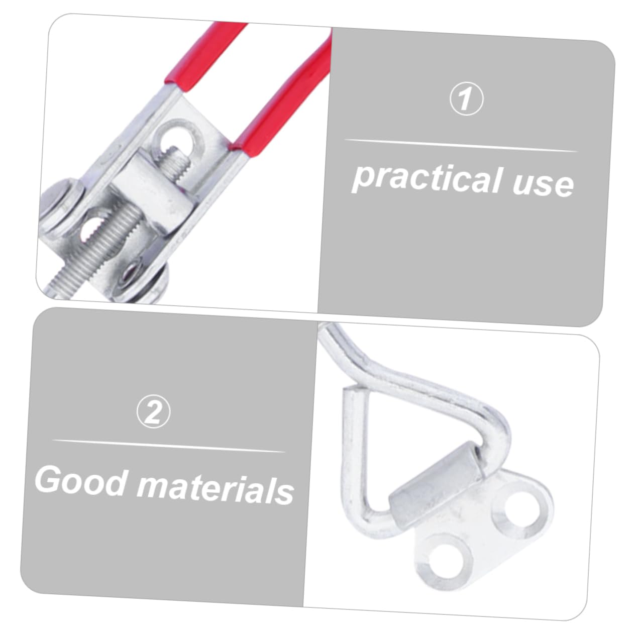 MUCKLILY 6pcs Hinge Clip Pull Latch for Door Pull Latch Clamp for Door Small Latch Clamp Heavy Duty Toggle Clamp Latch Metal Latch Clamp Adjustable Toggle Clamp Toggle Latches Iron