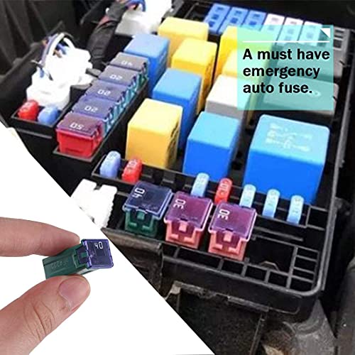 Fielect 10Pcs Jcase Fuse Kit Car Fuses Assortment Kit Automotive Cartridge Fuses Medium Profile 20 30 40 50 60A Jcase Box Shaped Fuse Kit For Vehicle, Car, Truck #TOP5